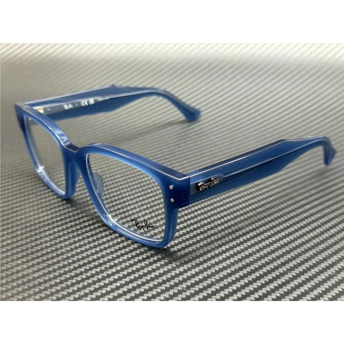 Ray Ban RX7256 8429 Transparent Blue Unisex 51 mm Eyeglasses