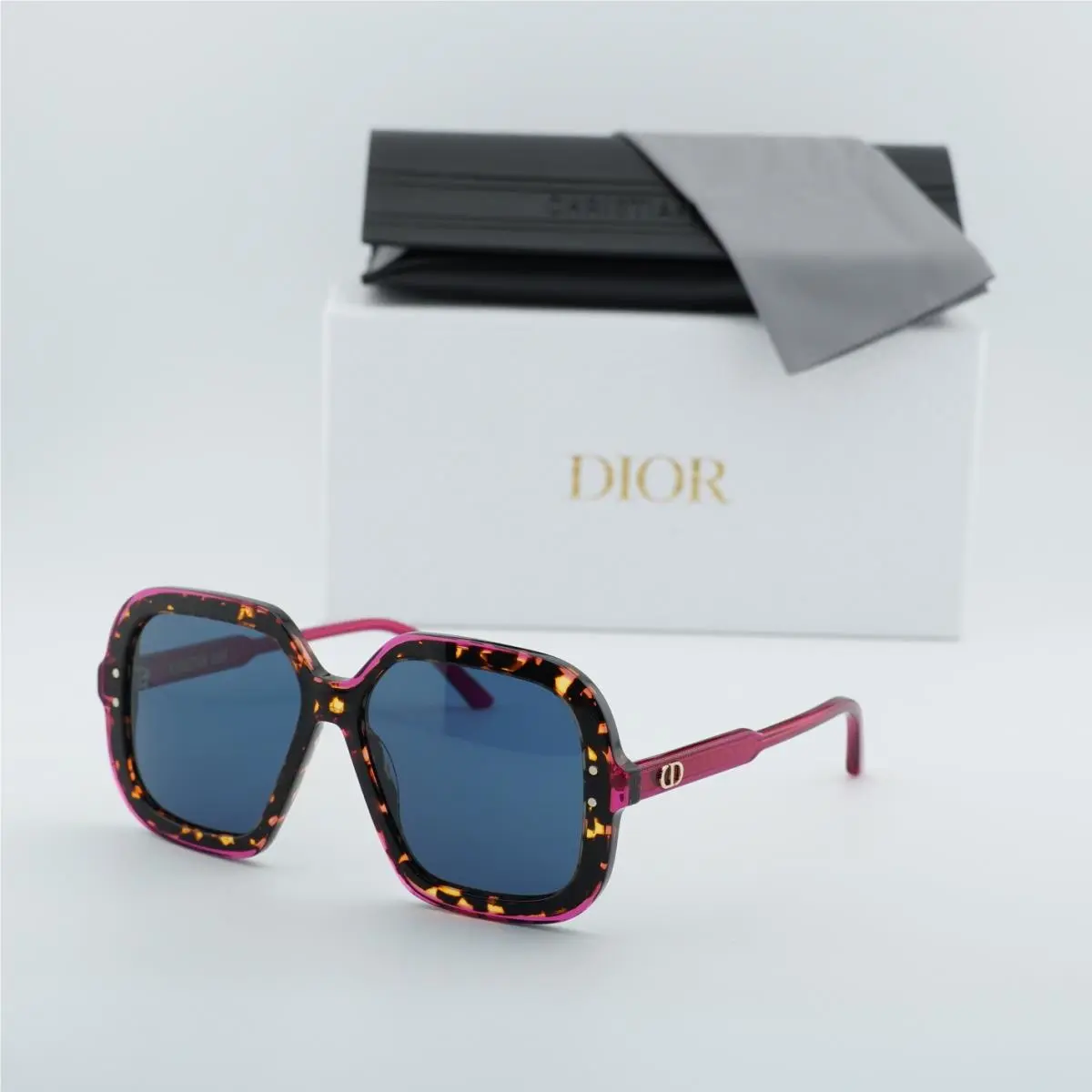 Dior Diorhighlight S1I 24B0 Shiny Purple/havana/blue 57-15-140 Sunglasses