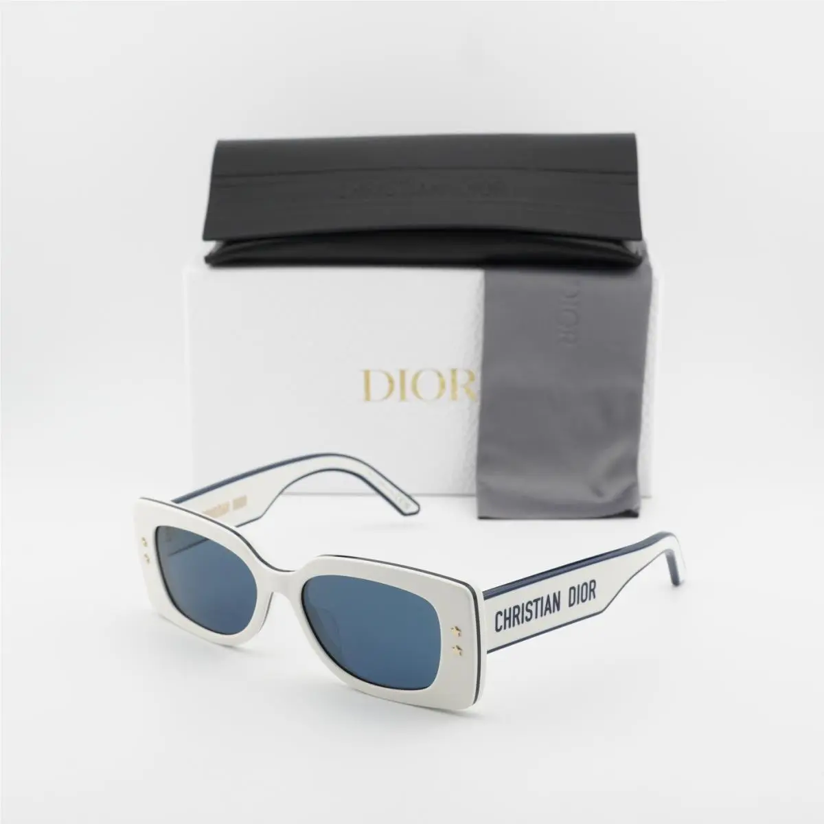 Dior Diorpacific S1U 95B0 Ivory/blue 53-17-140 Sunglasses