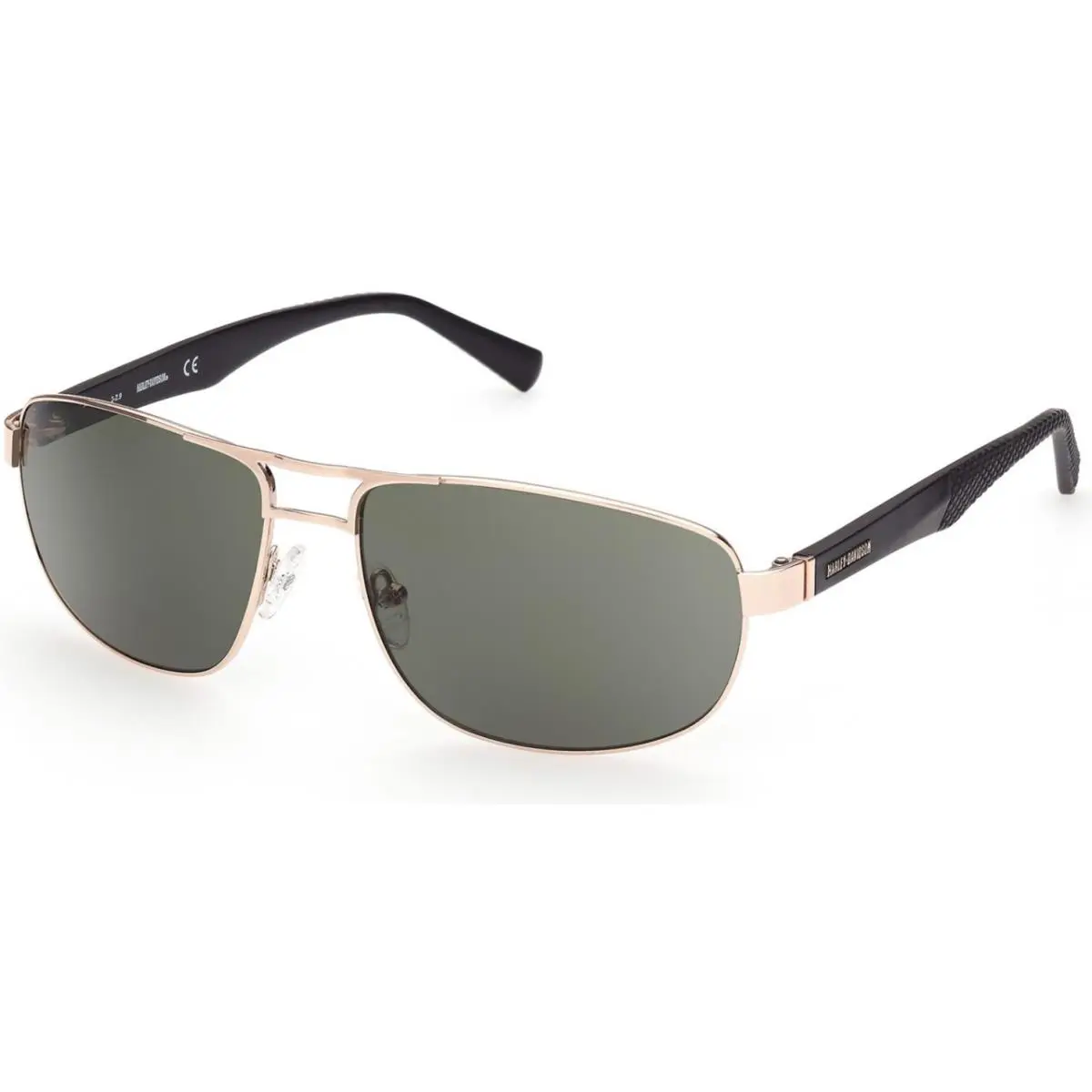 Harley-davidson HD 0946 X Shiny Pale Gold / Matte Black 32N Size 60 Sunglasses by Harley Davidson