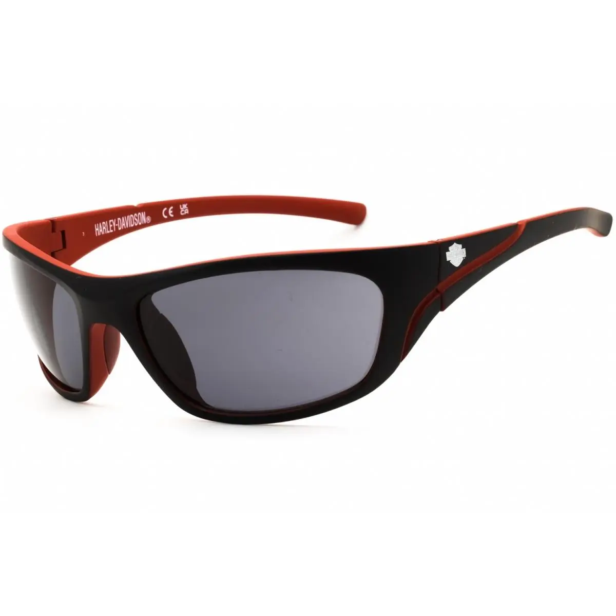 Harley Davidson HD0903X 05A Black/red/smoke Grey 61-18-125 Sunglasses
