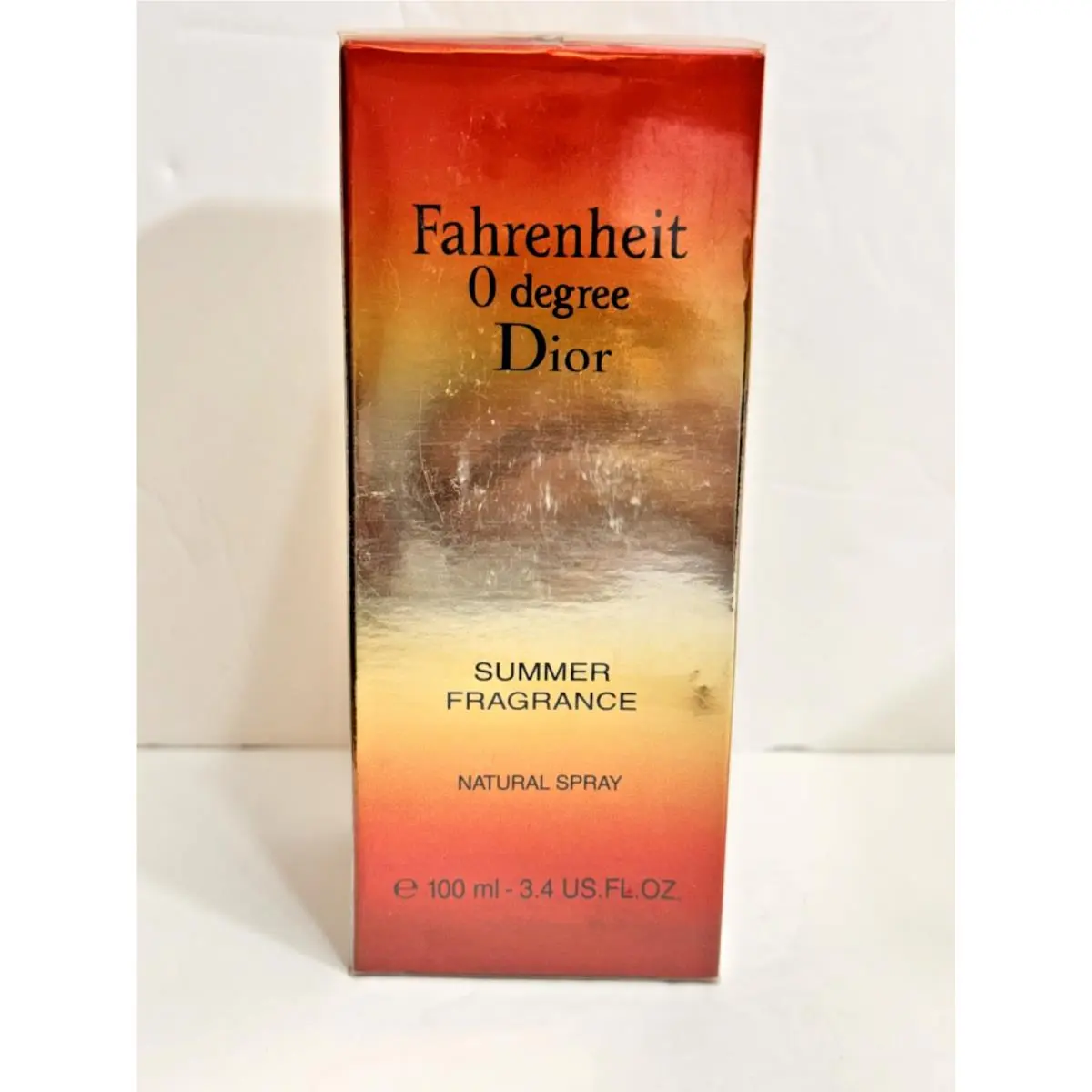 Fahrenheit 0 Zero By Christian Dior Men Cologne Edt Spray 3.4 oz / 100 ml