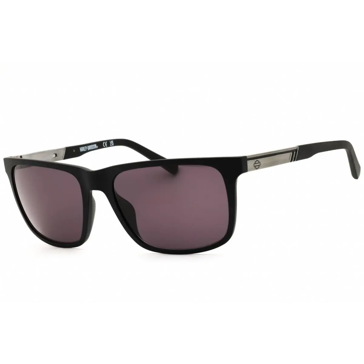 HD00020 02A Matte Black/smoke 58-18-140 Sunglasses by Harley Davidson