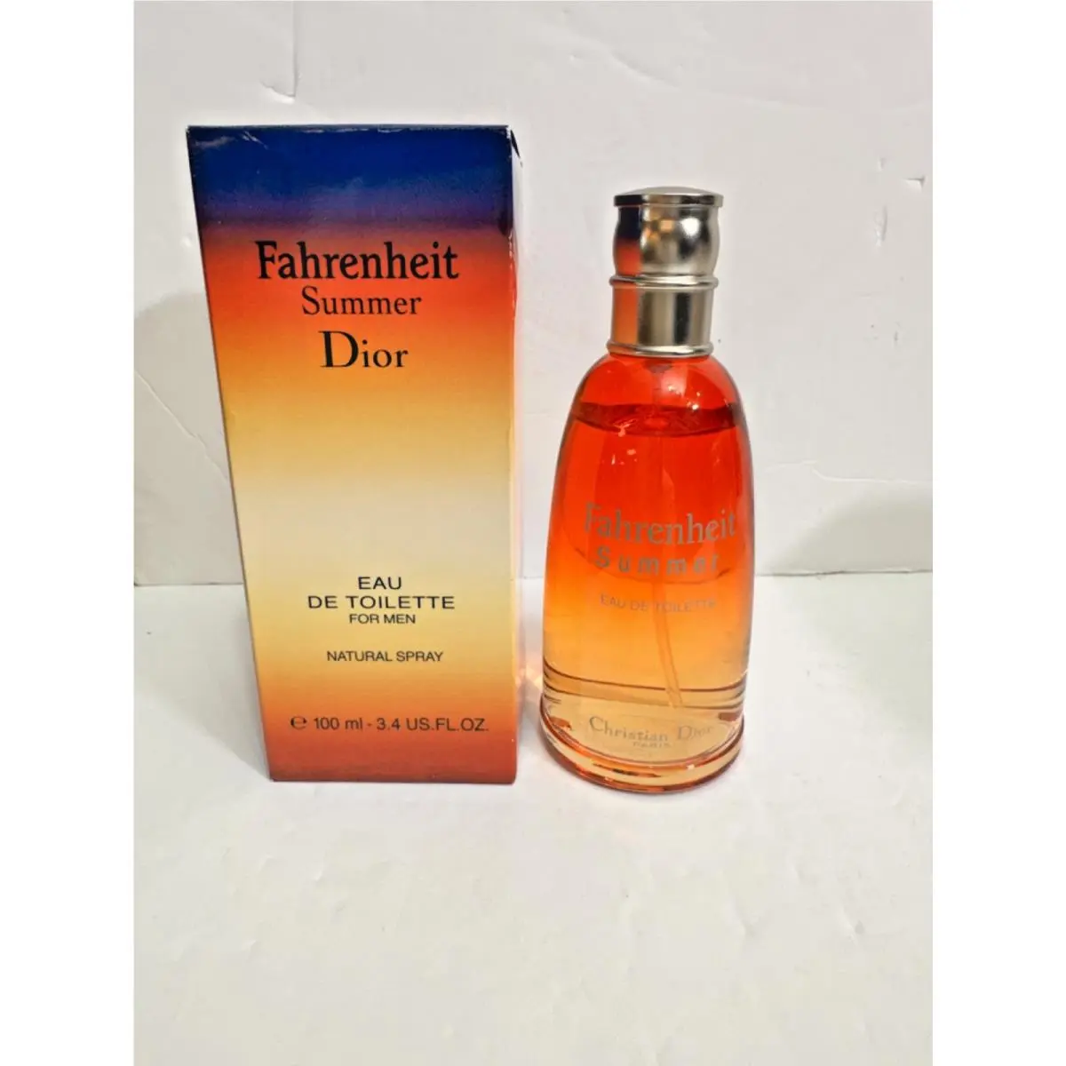 Fahrenheit Summer By Christian Dior Men Cologne Edt Spray 3.4 oz / 100 ml Niob