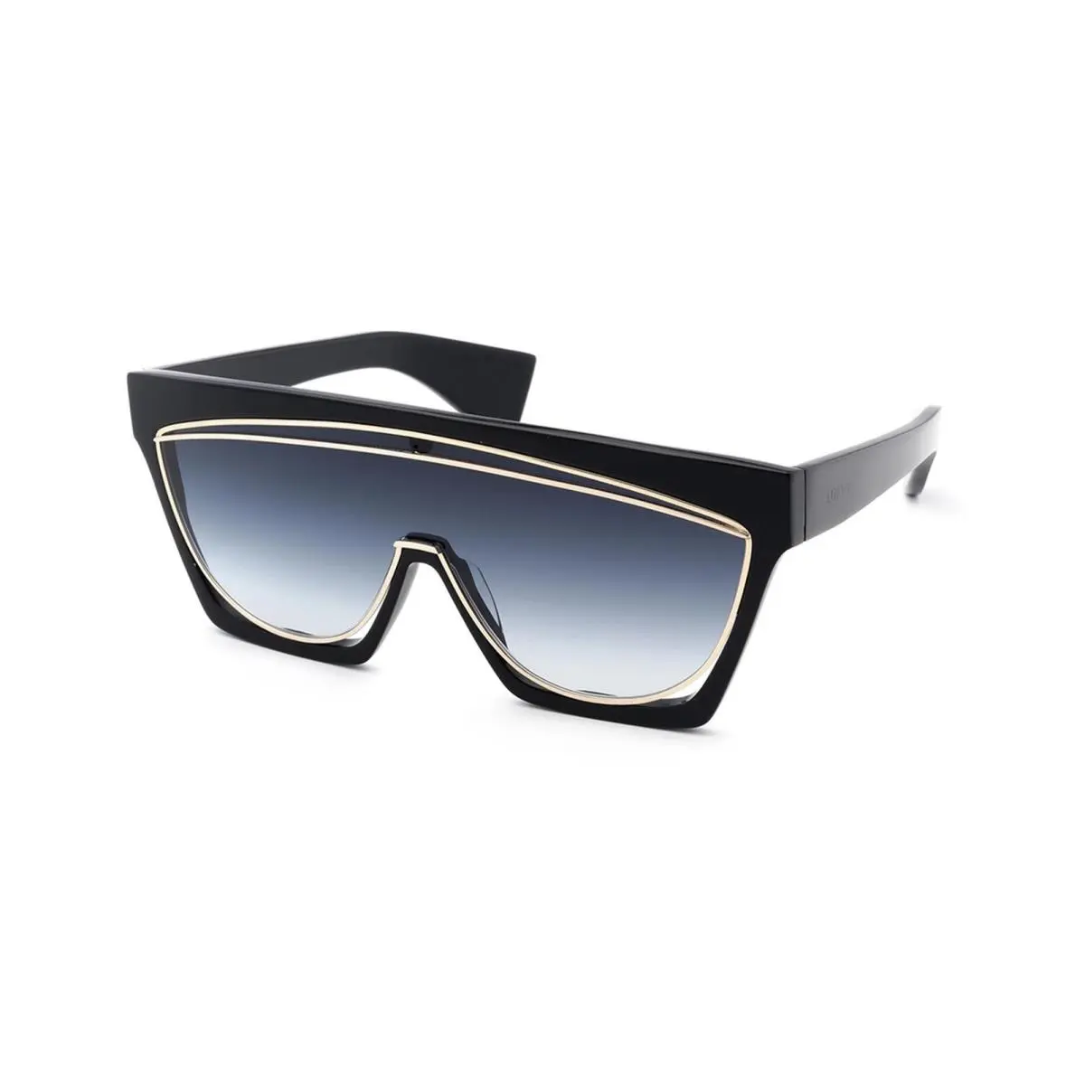Loewe LW40012I 05B Black/gold/gradient Smoke Sunglasses 00-00-140