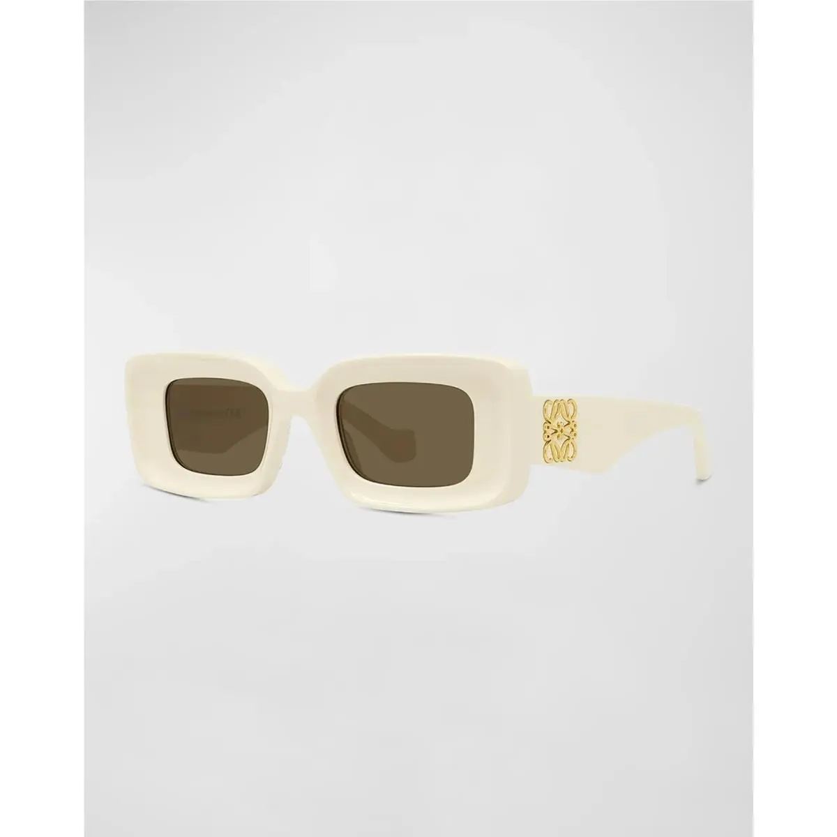 Loewe Men`s Anagram Acetate-nylon Rectangle Sunglasses Orig