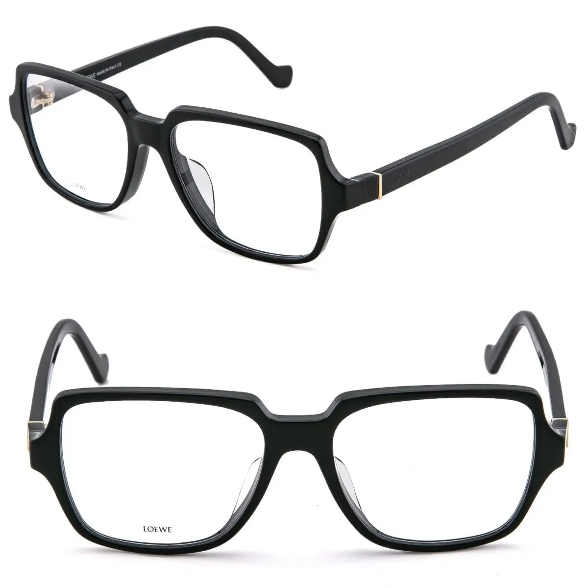 Loewe Geometric LW50024U Black Bold Unisex 50024 Optical Frame Eyeglasses 001