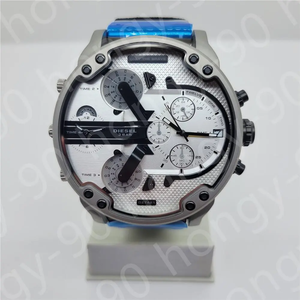 Diesel DZ7421 Mr.daddy 2.0 Chronograph Silver Dial Stainless Steel Men`s Watch