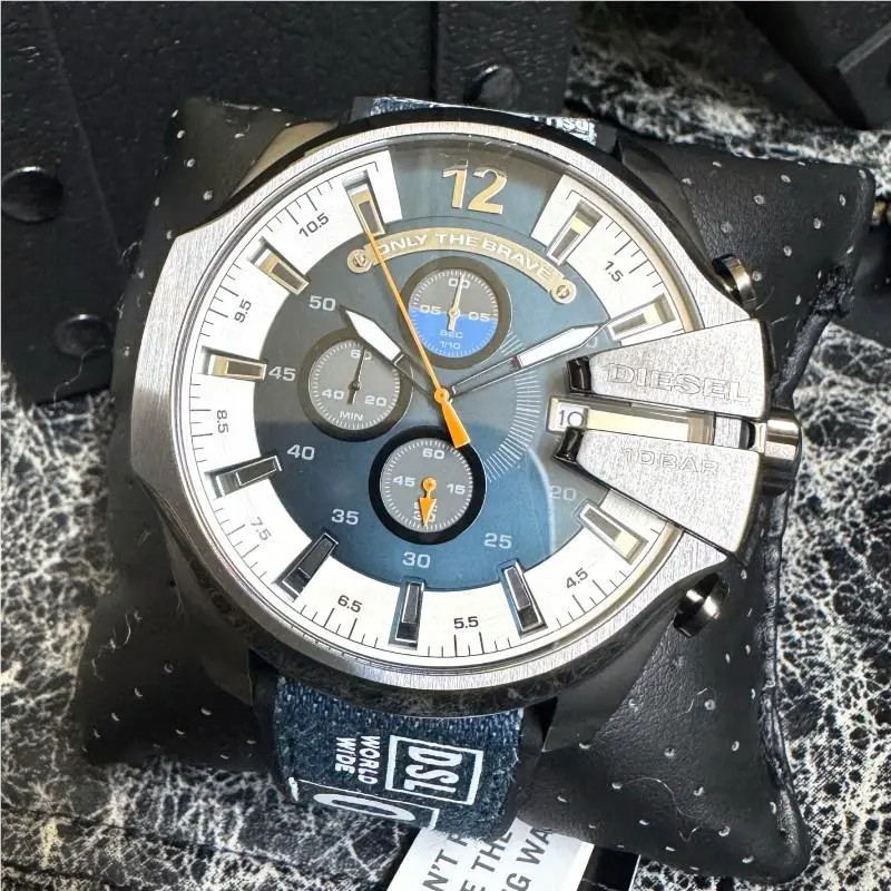 Mega Chief Chronograph Denim Watch - DZ4541 by Diesel