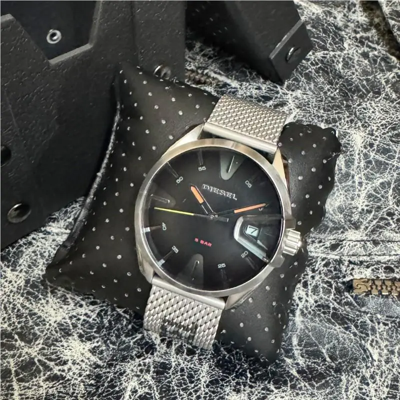 Diesel MS9 Quartz Black Dial Men`s Watch DZ1897
