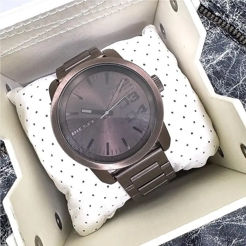 DZ1480 Men`s 47mm Brown Stainless Steel Quartz Watch by Diesel