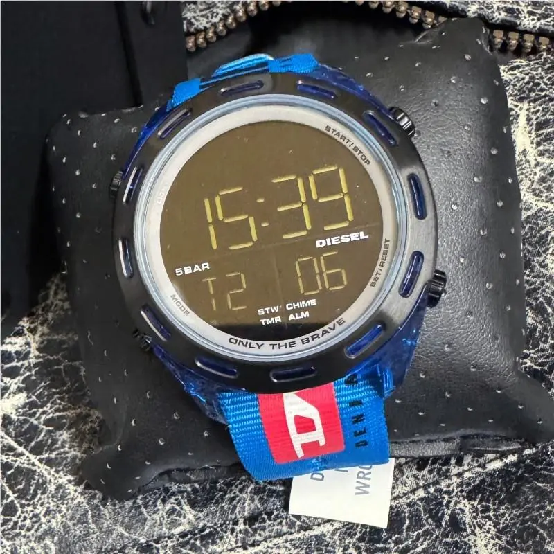 Diesel Crusher Digital Blue Nylon Watch - DZ1944