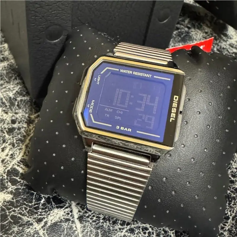 Diesel Chopped Digital Stainless Steel Watch DZ1968