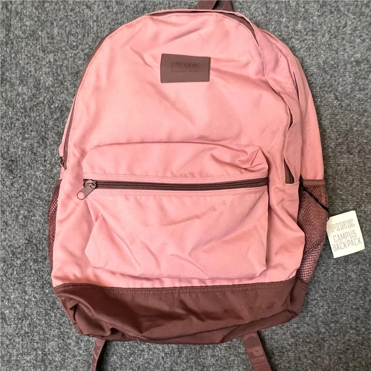Victoria Secret Pink Smokey Rose Cocoa Carry ON Campus Backpack Book Bag Travel