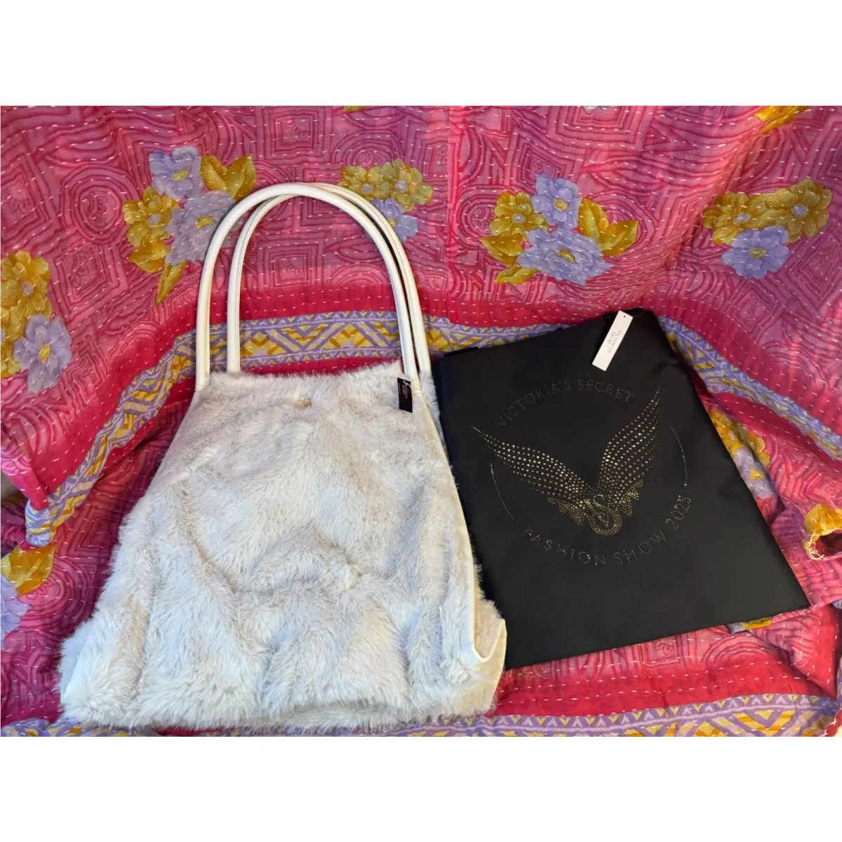Victoria Secret Tote Bag Lot VS Fashion Show 2023 + Fur