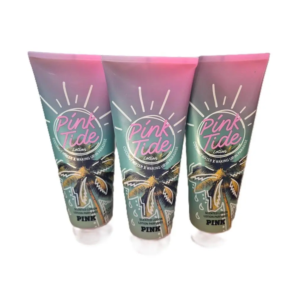 Victoria`s Secret Pink Pink Tide Scented Lotion 8 oz - 3 Pack