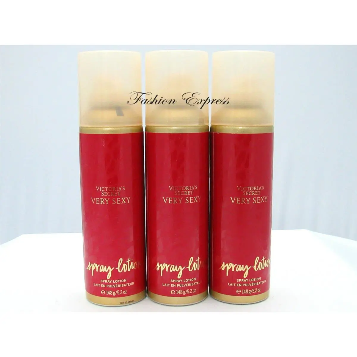 Victoria`s Secret Very Sexy Spray Lotion 5.2 OZ Lot OF 3 Pcs