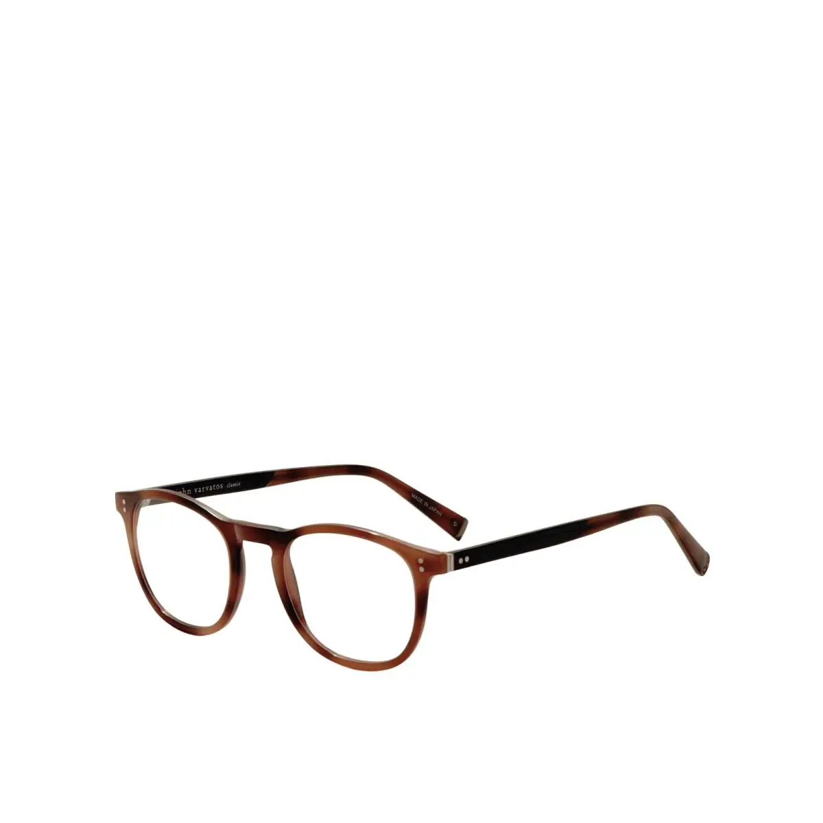 John Varvatos Men`s 48 mm Tortoise Opticals V376480BRO