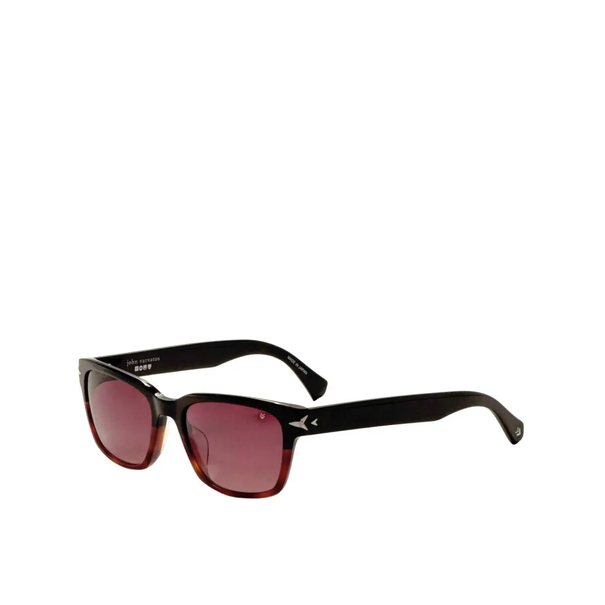 Men`s 54 mm Black Havana Sunglasses SJV561540BLA by John Varvatos