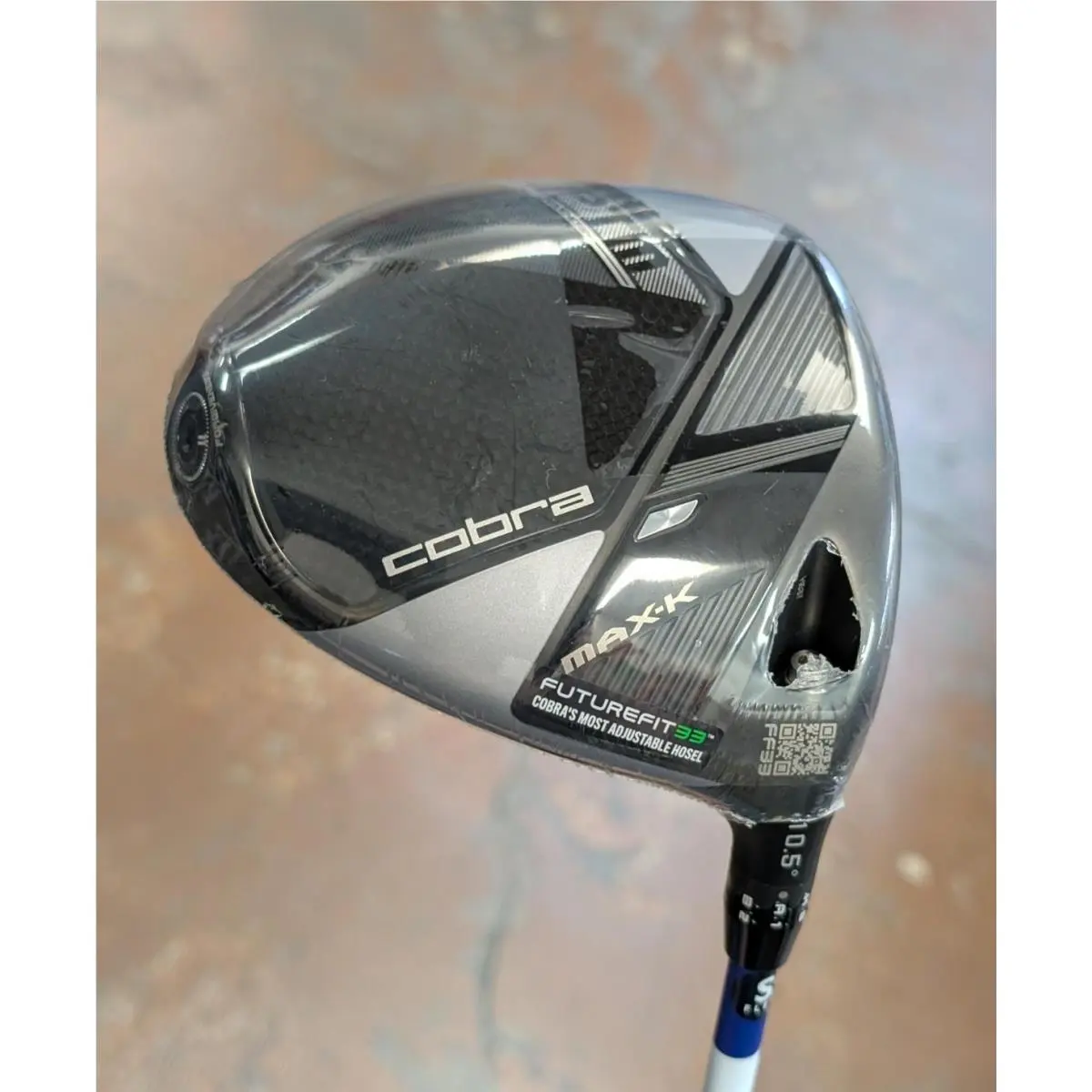 2026 Cobra Optm Max-k Driver 10.5 Denali Frost Blue CB 60 6.0 Stiff +hc