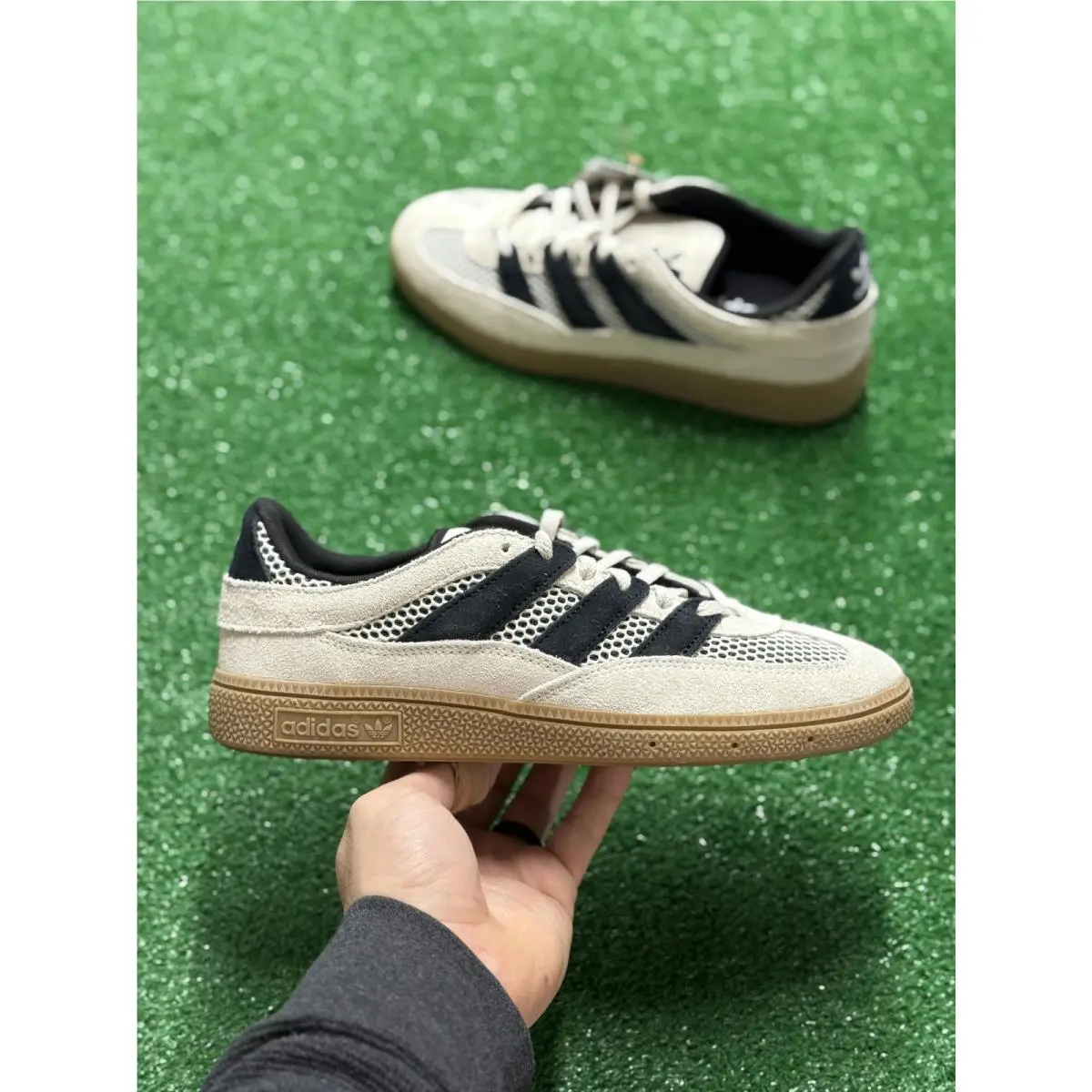 Adidas Handball Spezial ST Off White Core Black Womens JI2608 Sz 7.5
