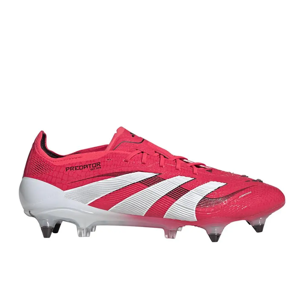 Adidas Predator Elite Soft Ground Soccer Cleats Mens Red Sneakers Athletic Shoes