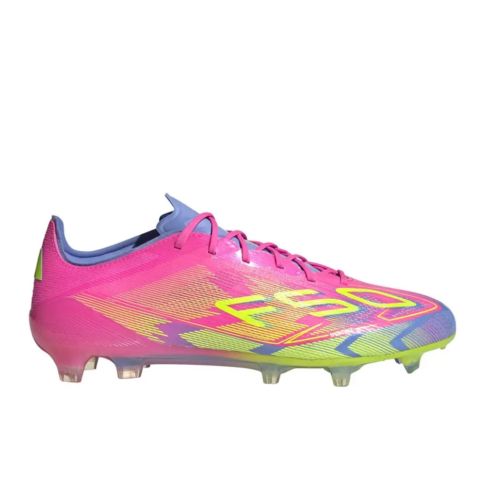 Adidas F50 Elite Firm Ground Soccer Cleats Mens Pink Sneakers Athletic Shoes IE1