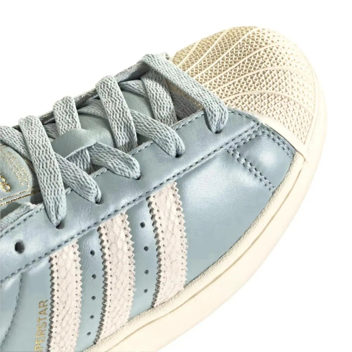 Adidas shoes - adidas Superstar - Superstar - Blue, Manufacturer: Cream White / Wonder Sage / Gold Metallic 7