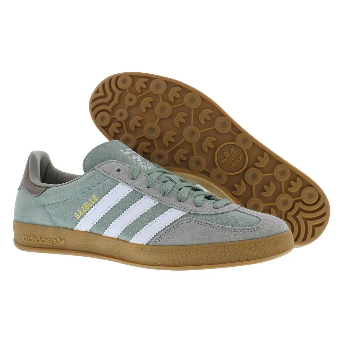 Adidas Gazelle Indoor Mens Shoes Size 10 Color: Silver Pebble/silver