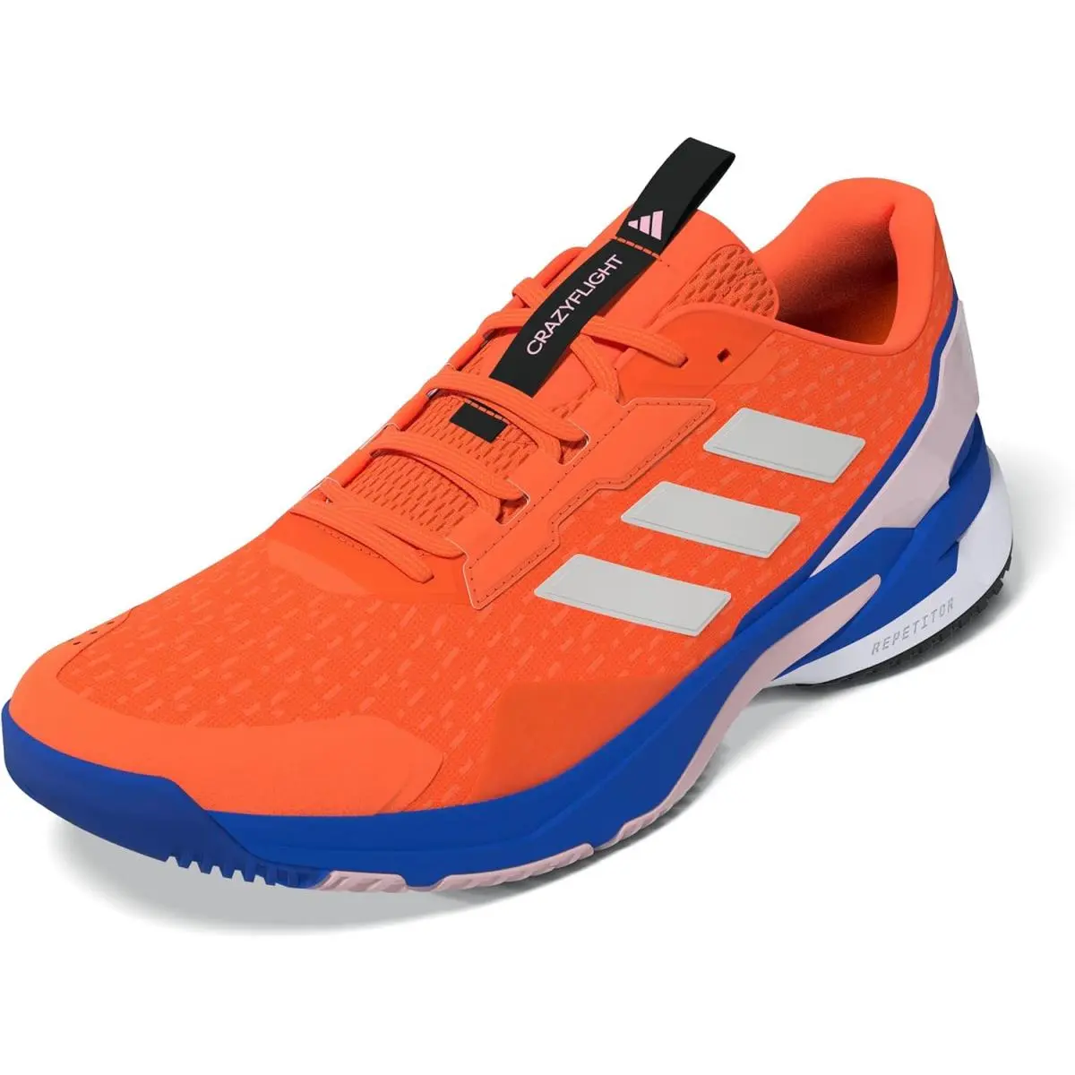 Adidas Men`s Crazyflight 6 Indoor Volleyball Shoes - Bright Royal/Zero Metallic/Team Solar Orange