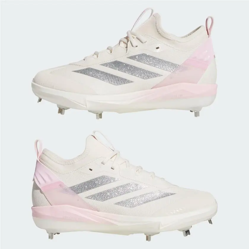 Adidas shoes - Chalk White / Silver Metallic / Clear Pi 4