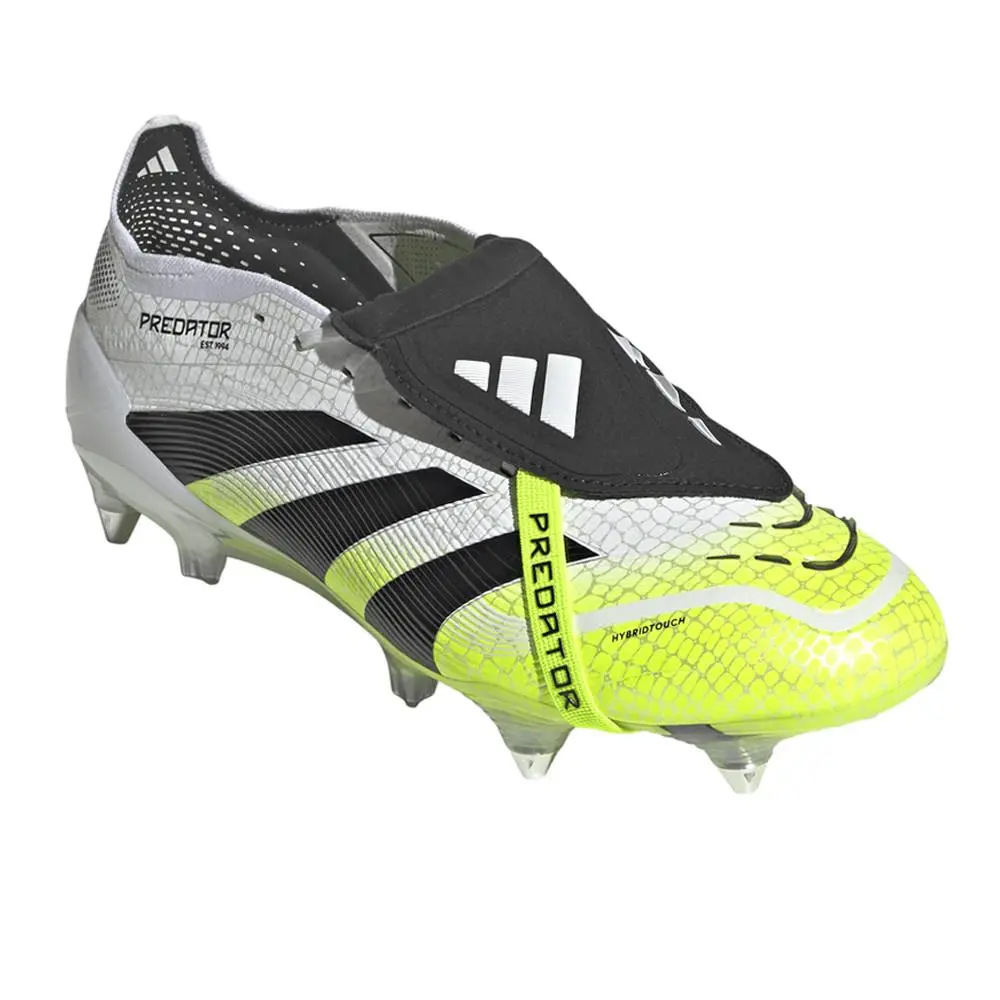 Adidas shoes - adidas Predator Elite FoldOver Tongue Soft Ground - JI1087 - White, Yellow 8