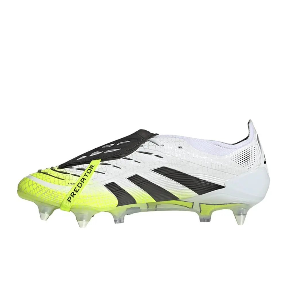 Adidas shoes - adidas Predator Elite FoldOver Tongue Soft Ground - JI1087 - White, Yellow 9