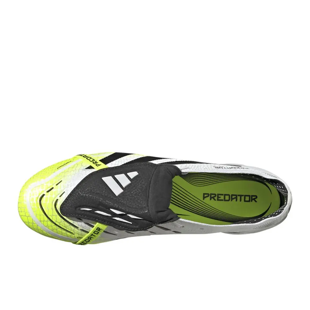 Adidas shoes - adidas Predator Elite FoldOver Tongue Soft Ground - JI1087 - White, Yellow 10