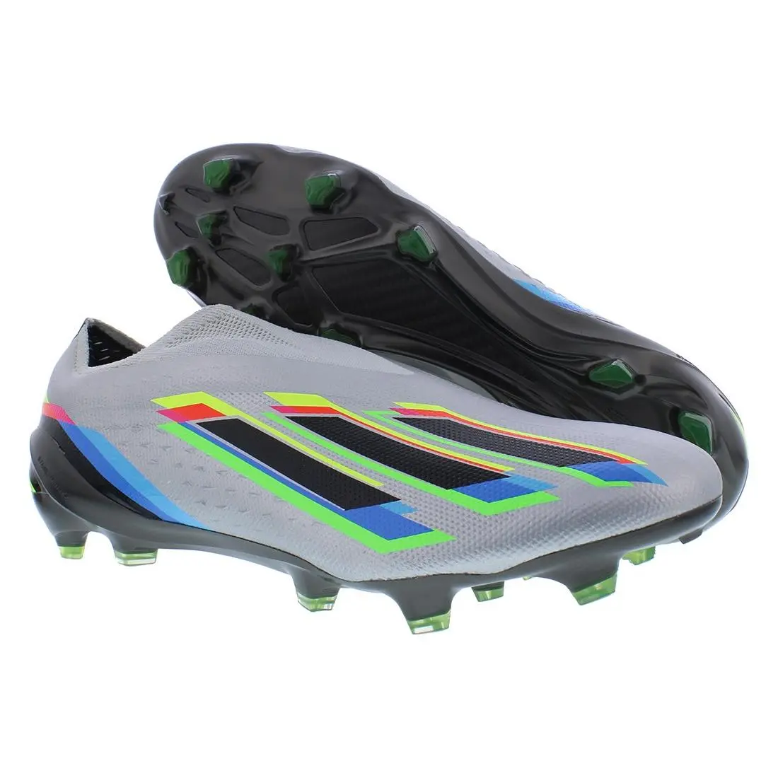 Adidas shoes - Silver Metallic/Core Black/Solar Yellow, Main: Silver 4
