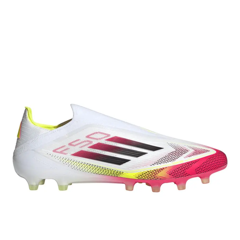 Adidas F50 Elite Laceless Artificial Grass Soccer Cleats Mens White Sneakers Ath