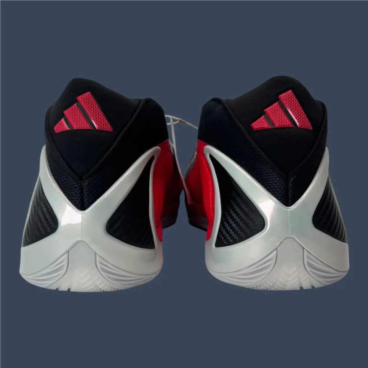 Adidas shoes - Adidas Anthony Edwards 2 Silver Metallic/Pure Ruby/Core Black | 10