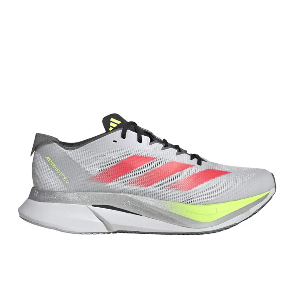 Adidas Adizero Boston 12 Running Mens Grey Sneakers Athletic Shoes JI4472