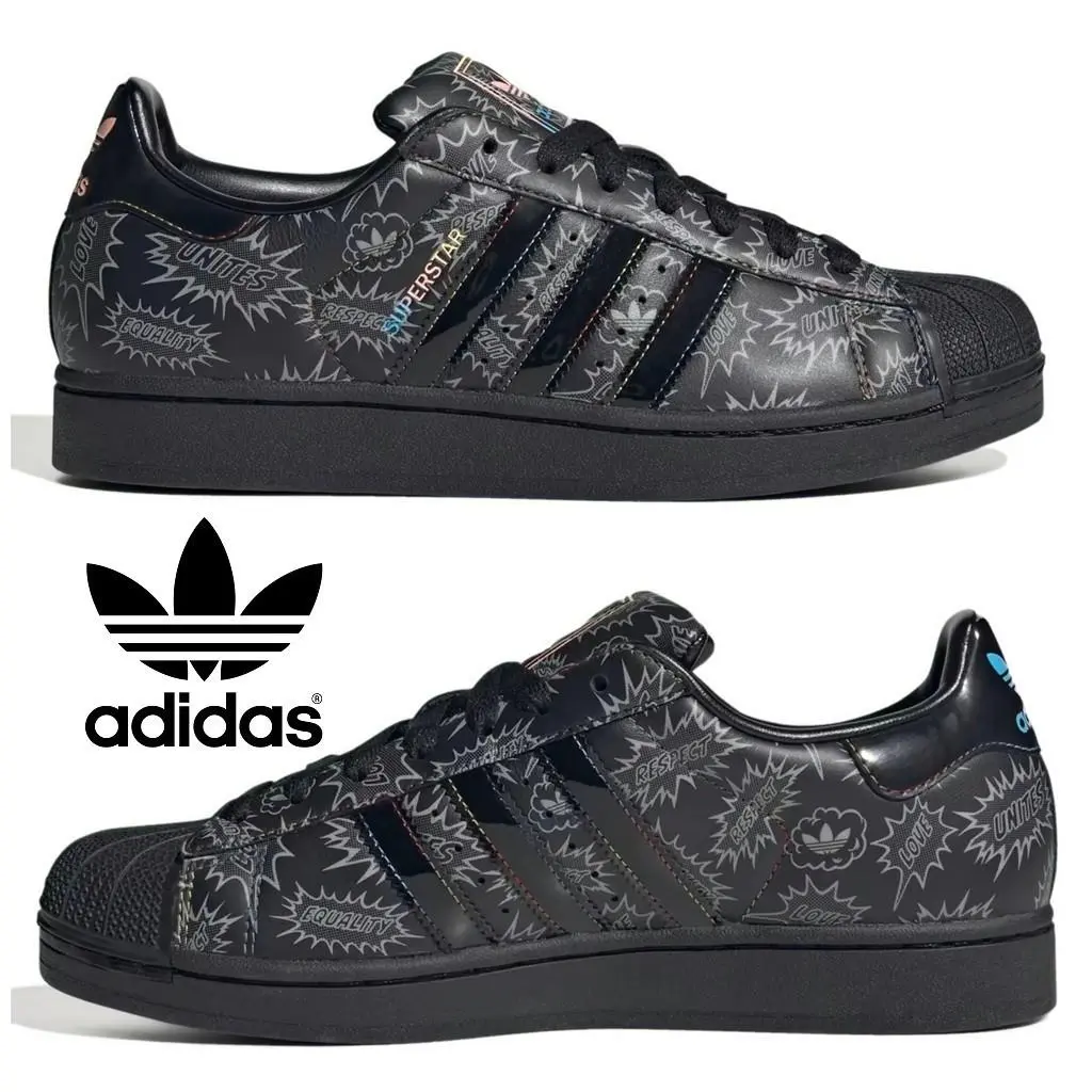 Adidas shoes - adidas Superstar - Superstar - Black, Manufacturer: Core Black / Supplier Colour / Lucid Aquamarine 17