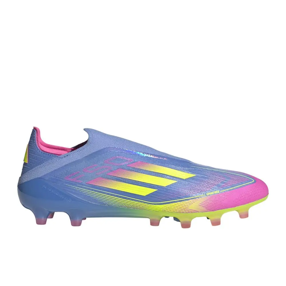 Adidas F50 Elite Laceless Artificial Grass Soccer Cleats Mens Blue Sneakers Athl