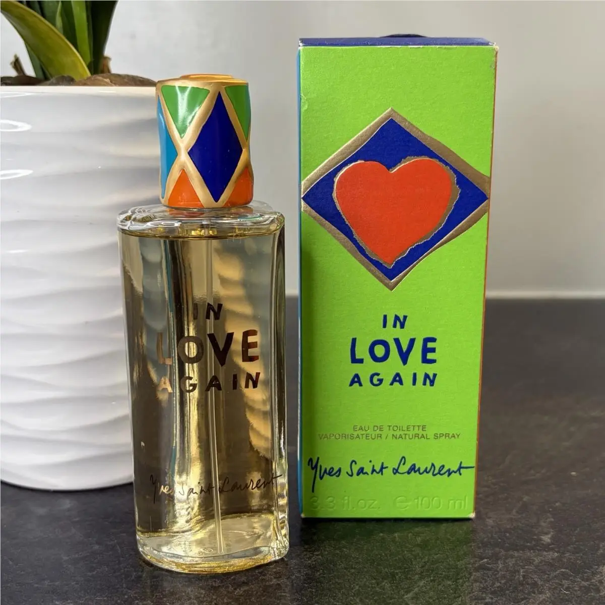 Yves Saint Laurent In Love Again Edt 3.3oz Spray Perfume Both Caps