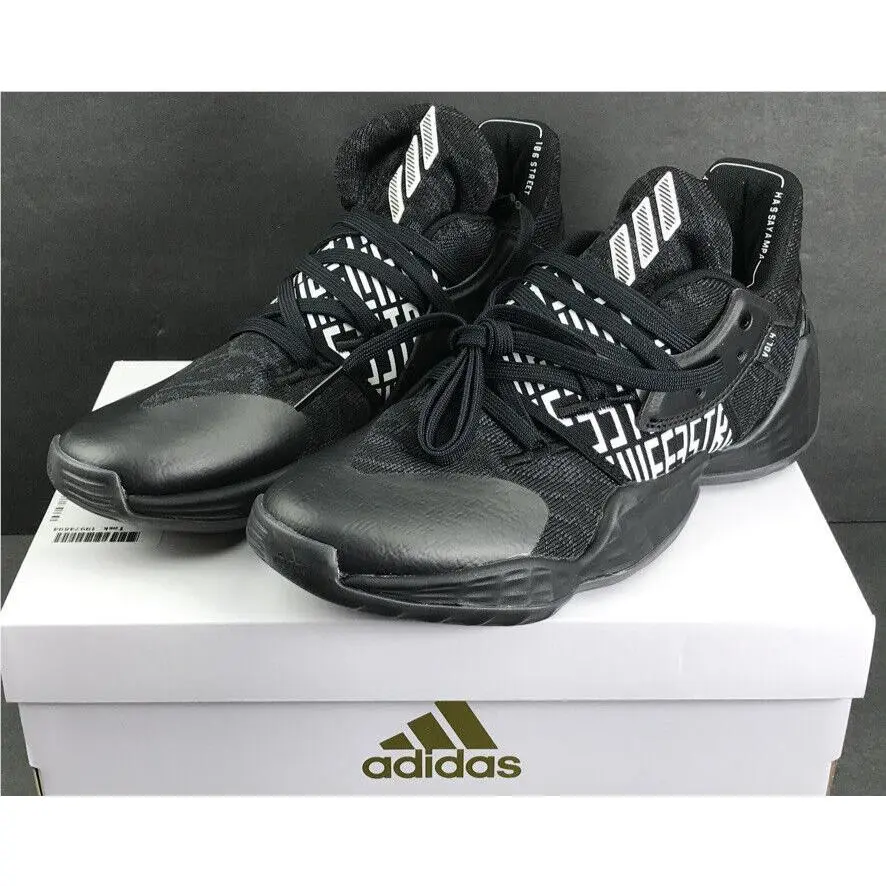 Adidas Harden Vol.4 Mens / Women`s Basketball Shoes Black Sz 7.5 EH2410