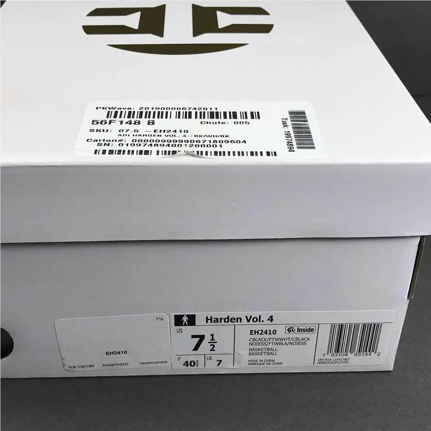 Adidas shoes - adidas Harden Vol. 4 - Harden - EH2410 - Black (UPC: 193104651404) 6