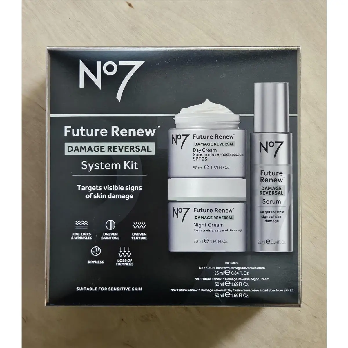 Future Renew Damage Reversal System Kit Wrinkles Firm Uneven Texture by No7