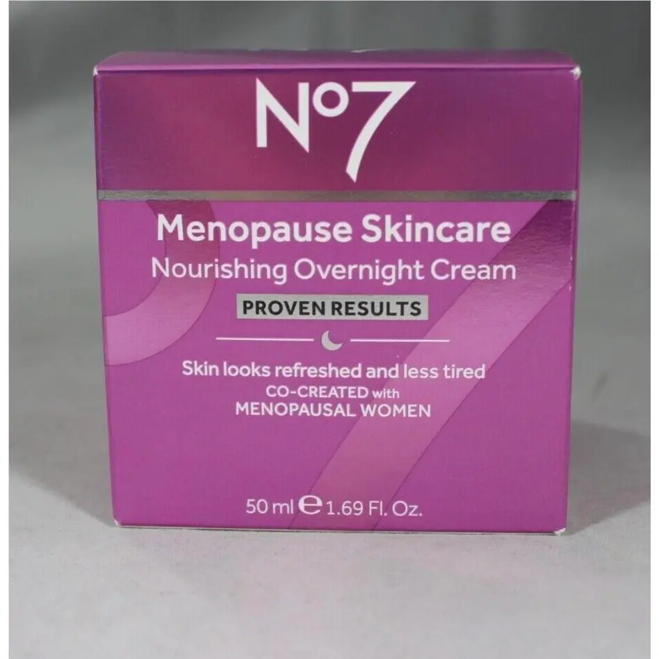 Menopause Skincare Nourishing Overnight Cream 1.69 fl oz 50 mL by No7