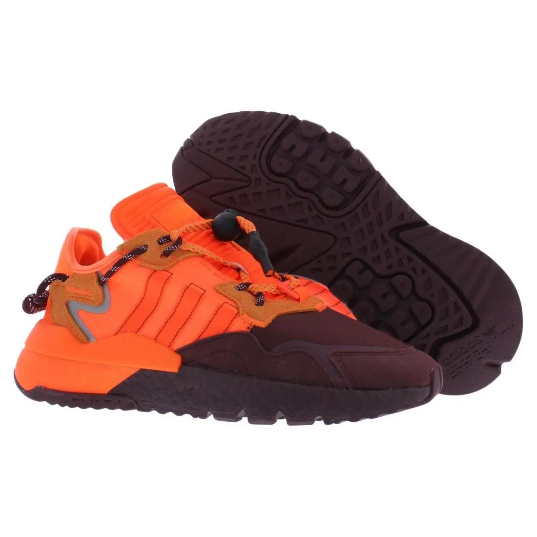 Adidas Night Jogger Womens Shoes Size 7 Color: Maroon/maroon/solar Orange