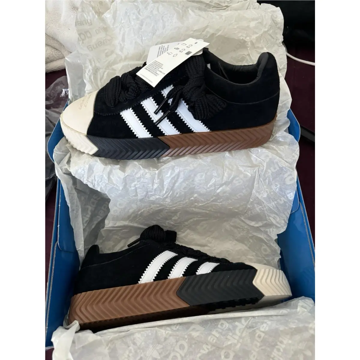 Size 10 - Alexander Wang x Adidas Skate Super Black