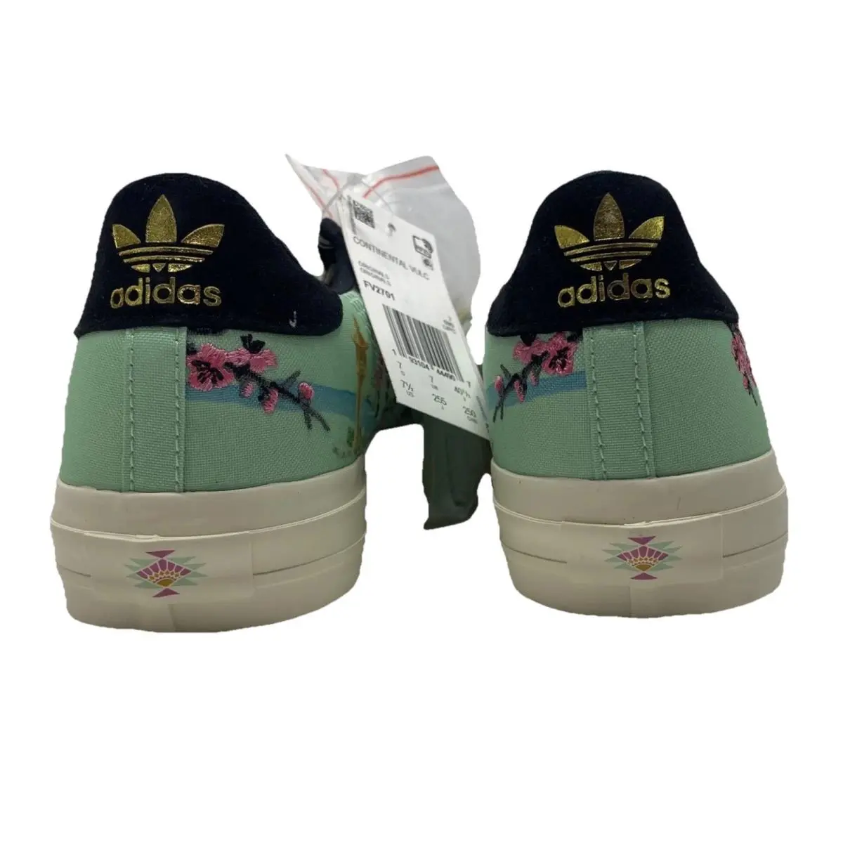 Adidas shoes - ADIDAS/Arizona Tea Collaboration CONTINENTAL VULC - Green/Pink/Black 4