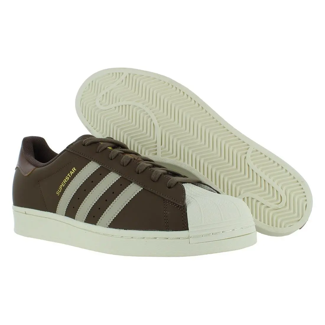 Adidas Superstar Mens Shoes Size 11.5 Color: Earth Strata/put Grey/gold - Earth Strata/Put Grey/Gold Metallic, Main: Brown