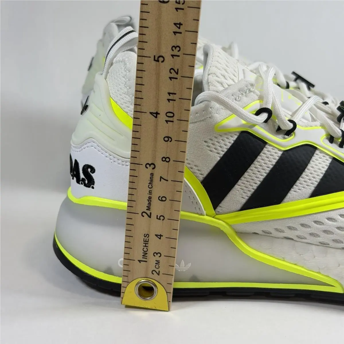 Adidas shoes - Adidas ZX 2K Boost J - GY5062 - White & Solar Yellow & Black 2
